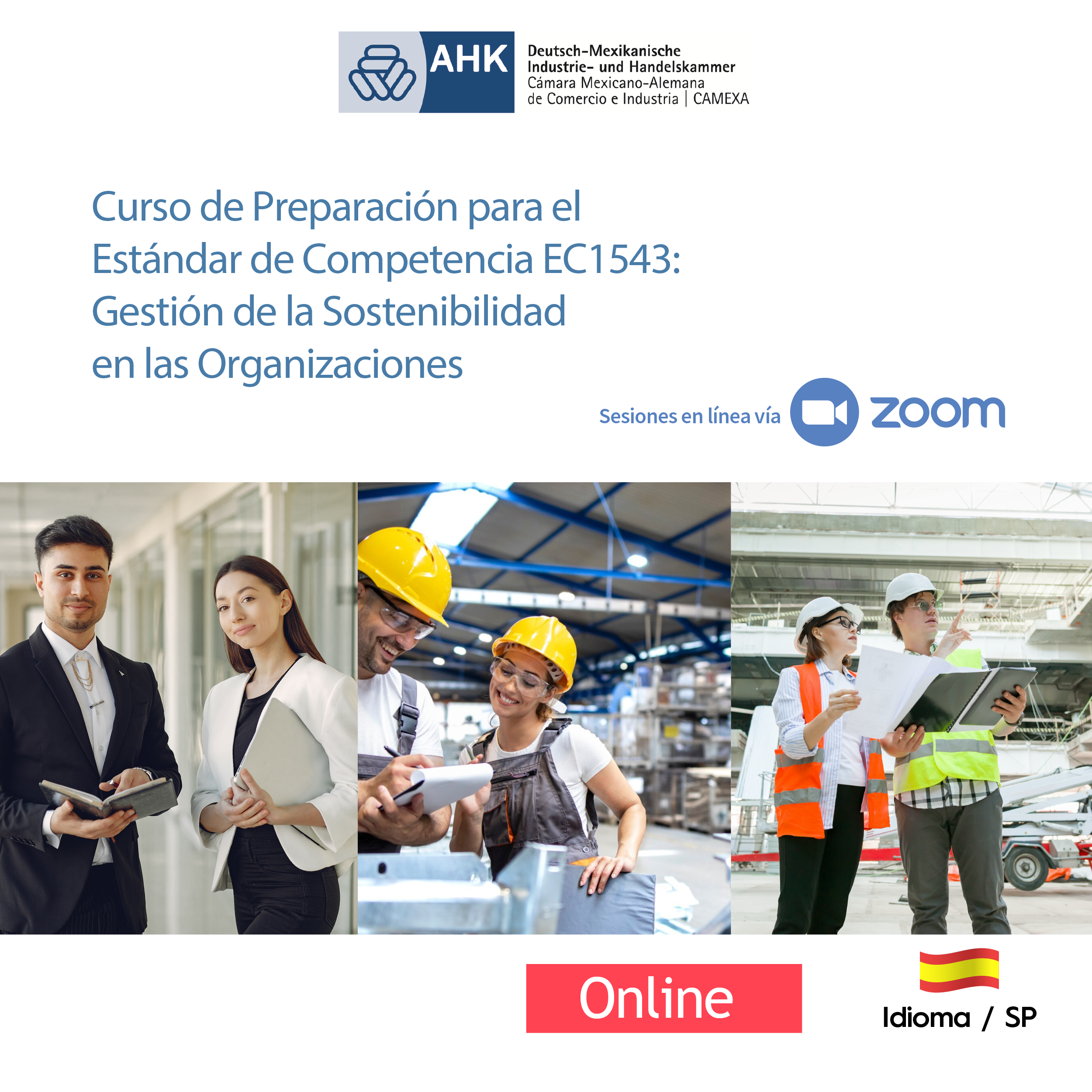 Curso de Preparación para el Estándar de Competencia EC1543 — Gestión de la Sostenibilidad en las Organizaciones